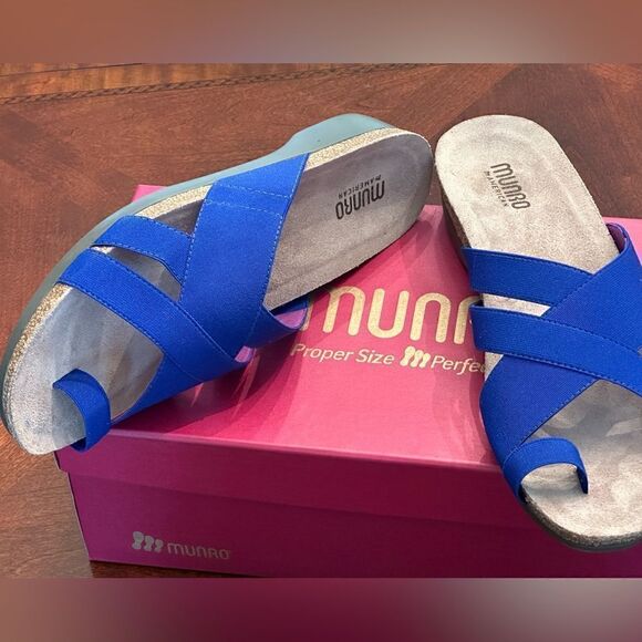 Munro wedge lightweight slide super comfy anatomical footbed sandal size 11 - Picture 1 of 13